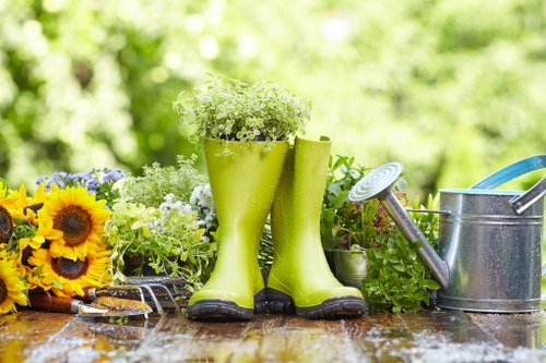 Landscaping specialists in Highbury improving a residential garden